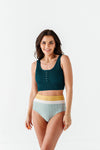 Surfer Crop in Laguna - Size XXS & Small Left