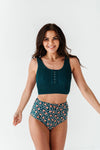 Surfer Crop in Laguna - Size XXS & Small Left