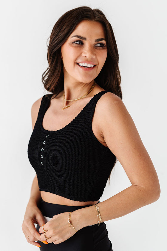 Surfer Crop in Black