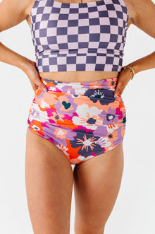  Hawaiian Sunset High Waisted Ruched Bottoms