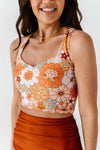 Groovy Floral Crossover Top