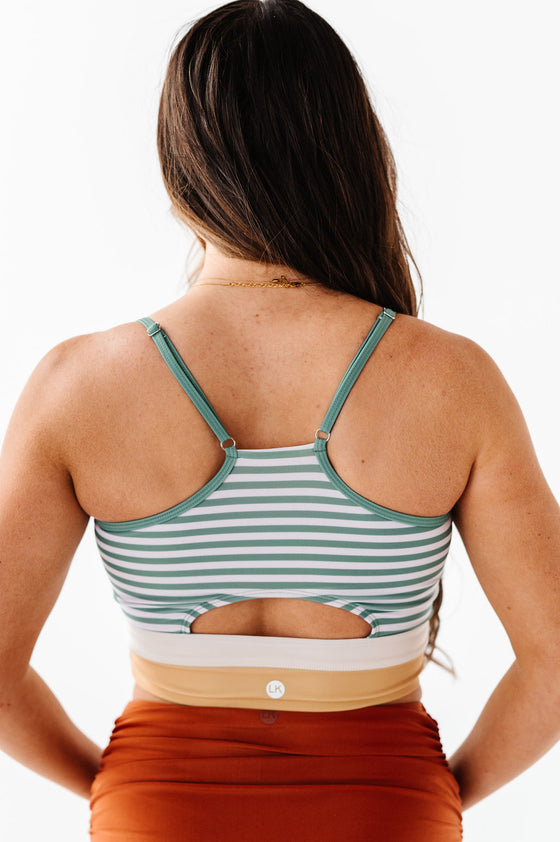 Shoreline Stripe Colorblock Crop