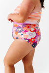 Hawaiian Sunset High Waisted Ruched Bottoms