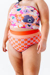 Monroe High Waisted Bottoms in Throwback Check