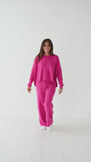 Mattie Lounge Set in Magenta